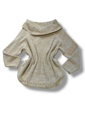 NWT City Chic Yellow Gold Plus Scoop Me Up Off The Shoulder Sweater - Large/20